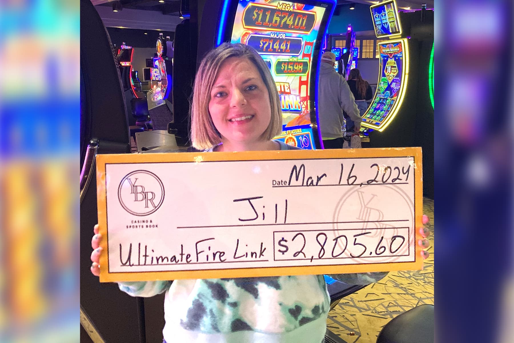 Jill won $2,805